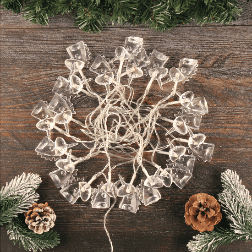 Гирлянда электрическая LED "Нить" с насадками "Единорог", 5 м, тепло-белый - 4