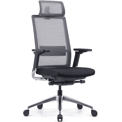 Кресло для руководителя SitZone "E-BA-001A", ткань, пластик, черный