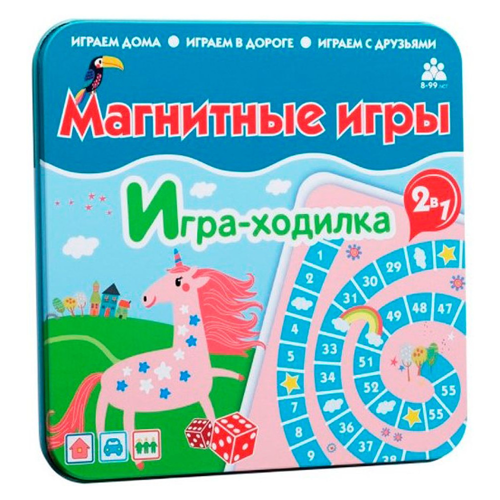 Игра настольная "Ходилка Единороги" (магнитная)