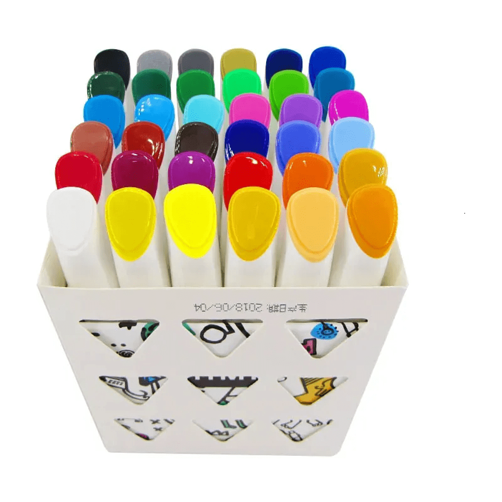 Мелки восковые "Himi Silky Crayon", 36 цветов, ассорти - 4