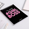 Скетчбук "#Girl boss", А5, 40 листов, черный - 2