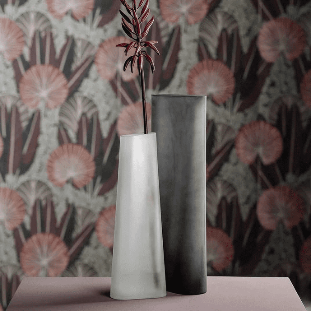 Ваза стеклянная "Turno", 34 см, матовый белый - 3