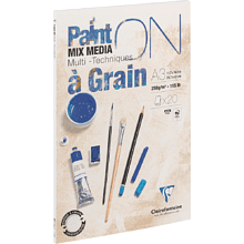 Блок-склейка "Paint'On", А3, 250г/м2, 20 листов, среднее зерно