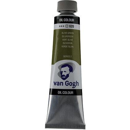 Краски масляные "Van Gogh", 620 зеленый оливковый, 40 мл, туба