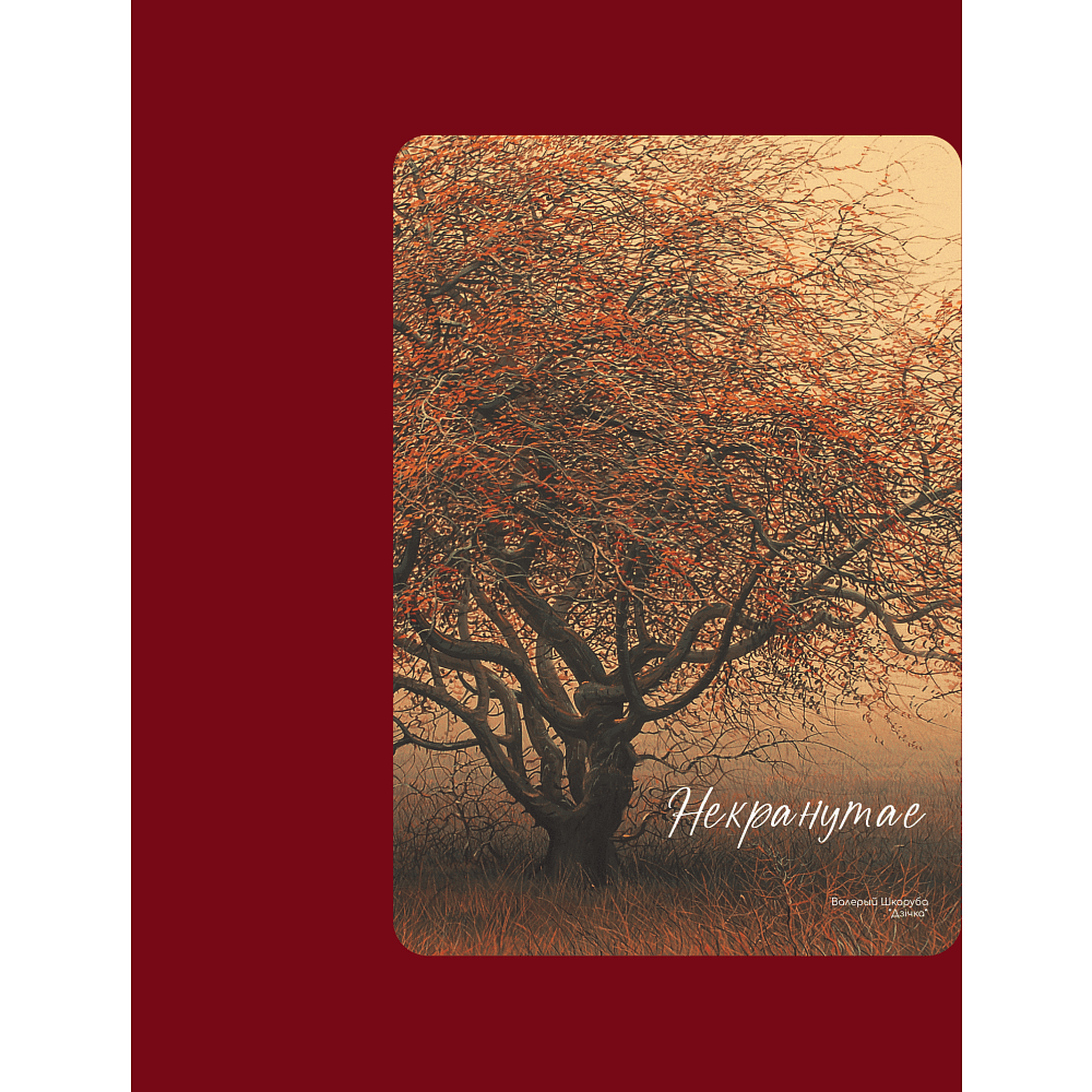 Ежедневник недатированный "Дичка. Валерий Шкарубо", А5, 272 страницы, в линейку, бордовый - 2