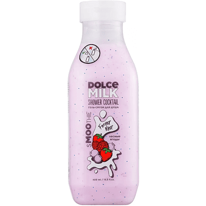 Гель-смузи для душа "DOLCE MILK", 400 мл, лесные ягоды