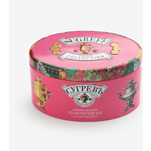 Чай "Сугревъ по-вологодски", фруктово-травяной, с малиной и смородиной, 40 г + карамель леденцовая со вкусом малины, 50 г