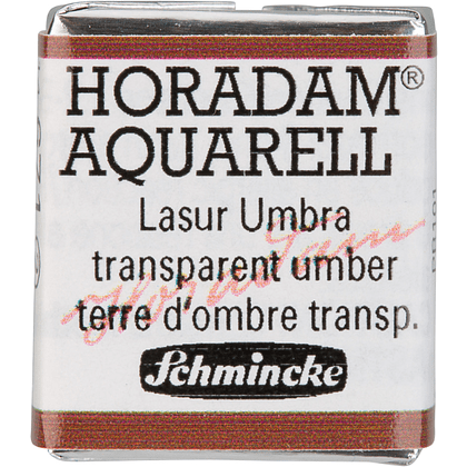 Краски акварельные "Schmincke Horadam", 671 умбра прозрачная, полукювета