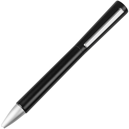 Ручка шариковая автоматическая "Cocoon", 1.0 мм, черный, серебристый, стерж. синий