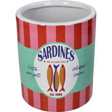 Кашпо "Sardines", фаянс, разноцветный