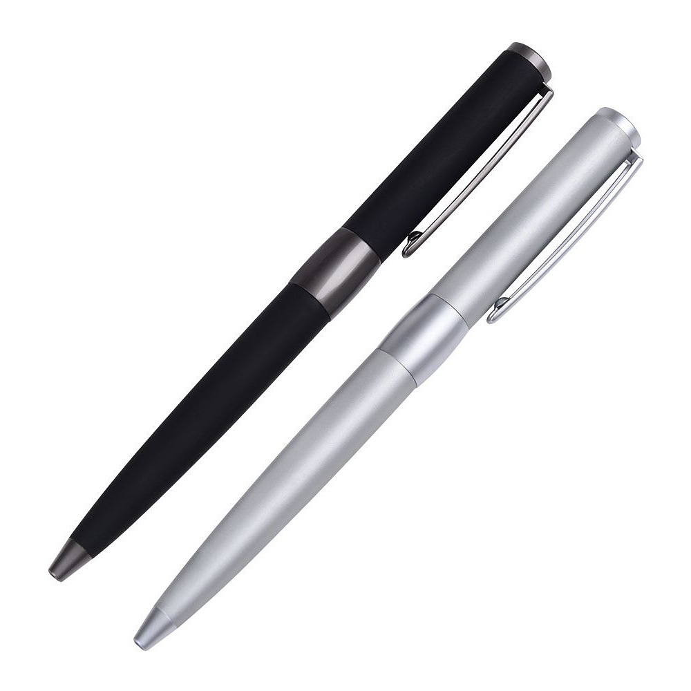 Ручка шариковая автоматическая "Senator Image Chrome", 1.0 мм, серебристый, стерж. синий - 2