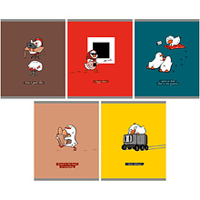 Тетрадь А5 "Happy Duck" 48 листов, в клетку, ассорти