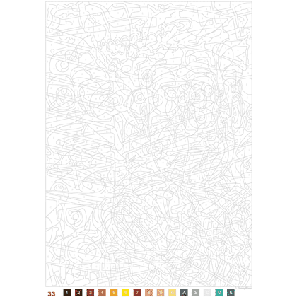 Раскраска по номерам на французском языке "Coloriages mystères Disney - Pixar" - 3