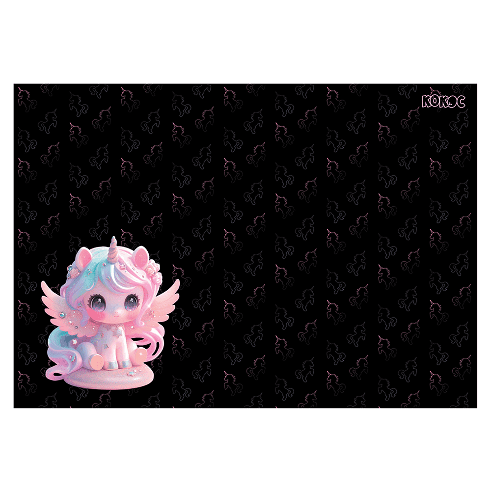 Пленка для труда "Unicorn angel", разноцветный