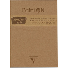 Блок-склейка "Paint'On" Mix, 17.6х25 см, 250 г/м2, 50 листов, неровный край