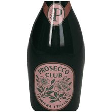 Ваза керамическая "Prosecco Bottle", 9.8х9.8х21 см, темно-зеленый, розовый