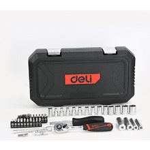 Набор инструмента 1/4" Deli RS EDQ41043, 43 шт