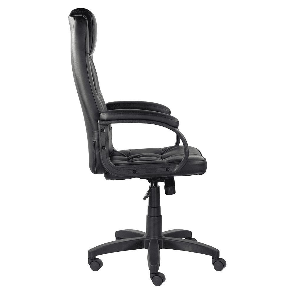 Кресло для руководителя "UTFC Премьер В", пластик, экокожа S-0401, черный  - 3