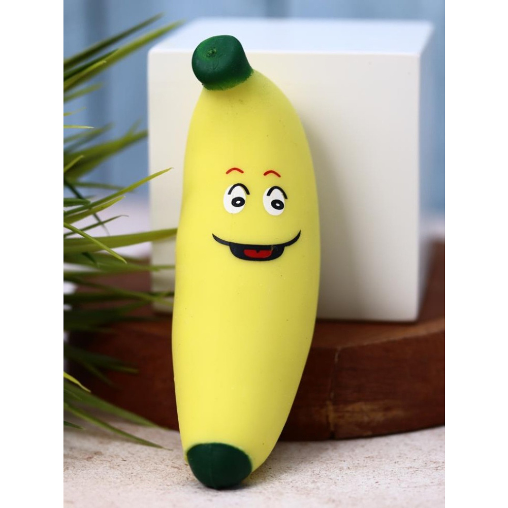 Антистресс "Squishy bead banana", желтый - 3