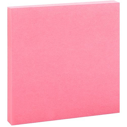 Бумага для записей на клейкой основе "Kores", 75x75 мм, 100 листов, розовый неон - 2