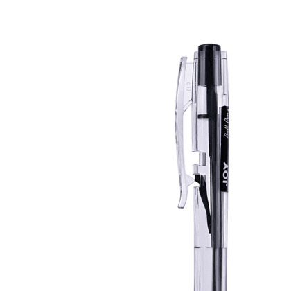 Ручка шариковая автоматическая Cello "Joy", 0.7 мм, прозрачный, стерж. черный - 5