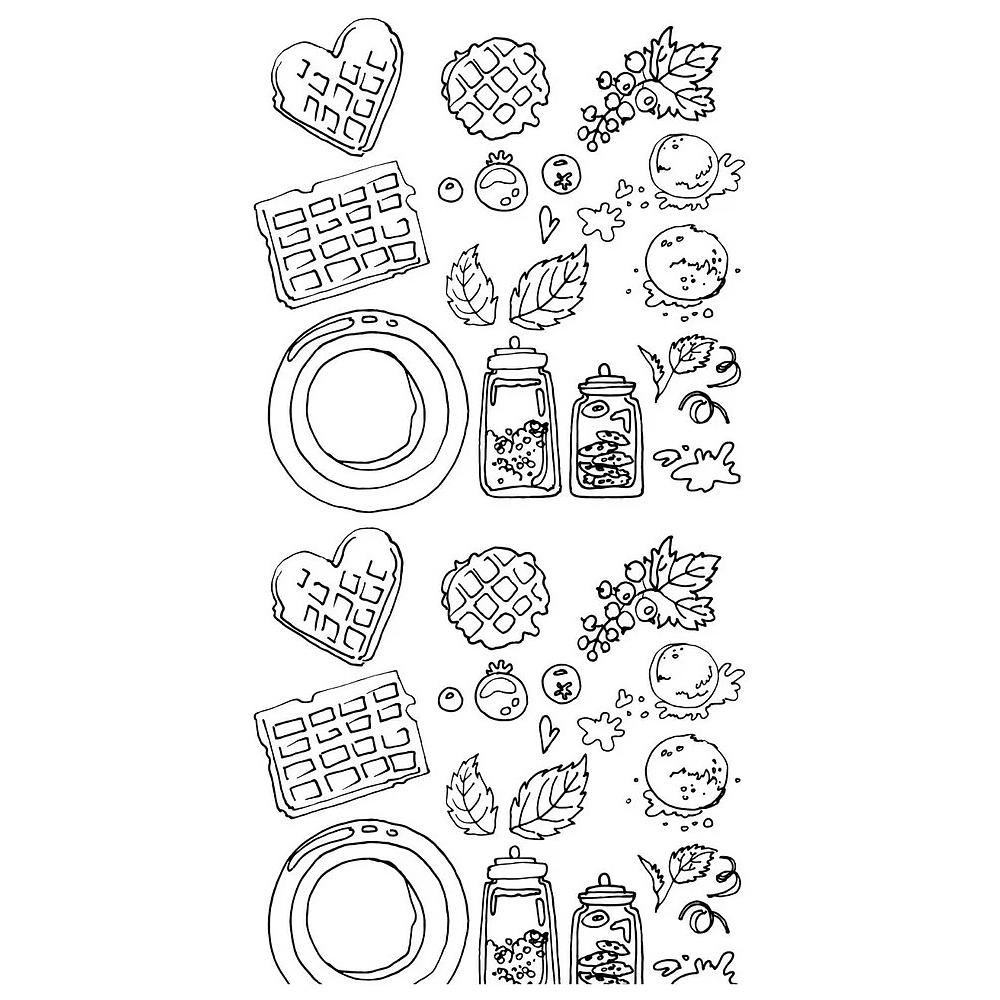 Раскраска "Вкус утра. Чай и кофе" - 8