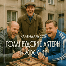 Календарь настенный перекидной "Голливудские актеры в России" на 2026 год