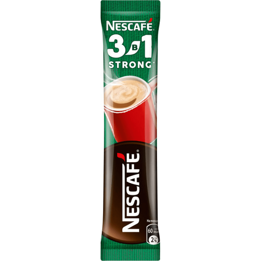 Кофейный напиток "Nescafe" 3в1 крепкий, растворимый, 14.5 г - 2
