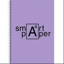 Тетрадь "Smart paper. No 3", А4, 80 листов, клетка, сиреневый