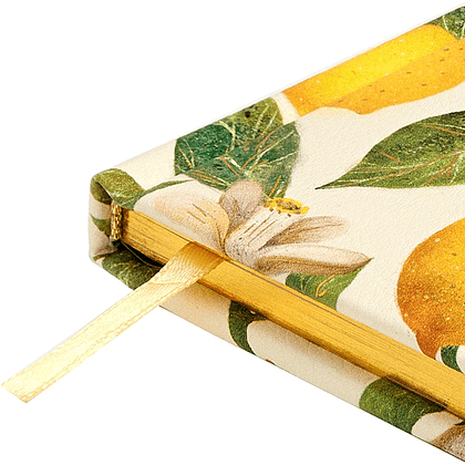 Еженедельник датированный "Flora. Paradise. Lemons" на 2027 год, A6, 128 страницы, линейка, желтый - 4