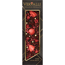 Шоколад темный "Vervalli. Малина, клубника, клюква", 110 гр.