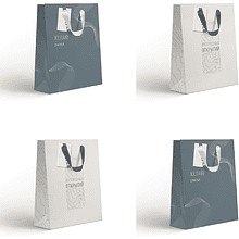 Пакет бумажный подарочный "Country LVS", 25.5х31.5х11 см, ассорти