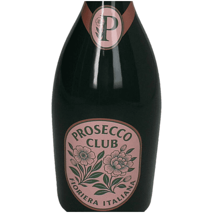 Ваза керамическая "Prosecco Bottle", 9.8х9.8х21 см, темно-зеленый, розовый - 2