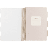 Книга записная "Love me", A5, 200 листов, клетка, линейка, точка, бежевый - 5