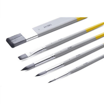 Набор кистей "Himi", 5 шт, синтетика - 4