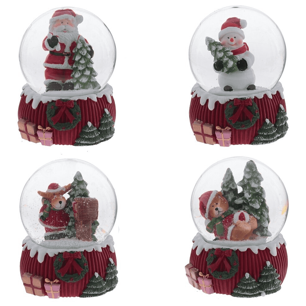 Фигурка "Мишка, Снеговик, Дед Мороз, Олень", 6.5х6.5х9 см, ассорти