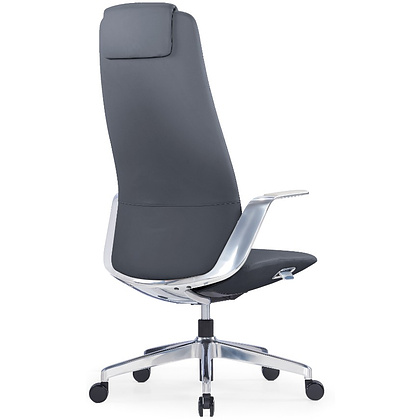 Кресло компьютерное SitZone CH-515A, кожа, алюминий, черный - 4