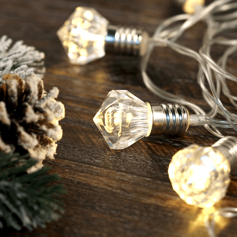 Гирлянда электрическая LED "Нить" с насадками "Фонарик", 2 м, мультиколор - 3