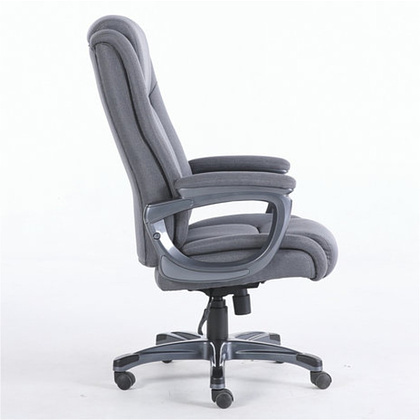Кресло для руководителя BRABIX "Premium Solid HD-005", ткань, пластик, серый - 3