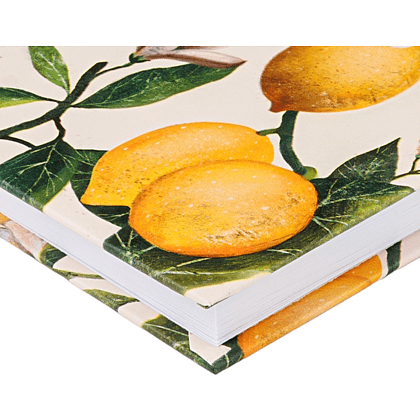 Блокнот "Flora. Paradise. Lemons", A6, 80 листов, клетка, желтый, зеленый - 3