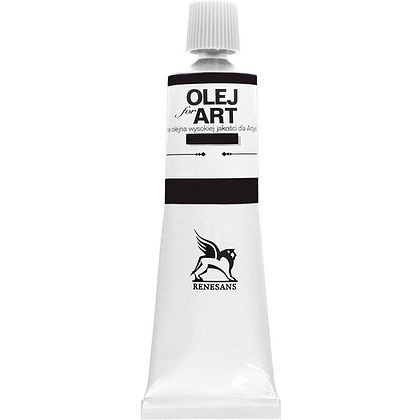 Краски масляные Renesans "Oils for art", 50 винный черный, 60 мл, туба