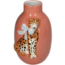 Ваза доломитовая "Leopard", 14.2х11.5х21.2 см, терракотовый
