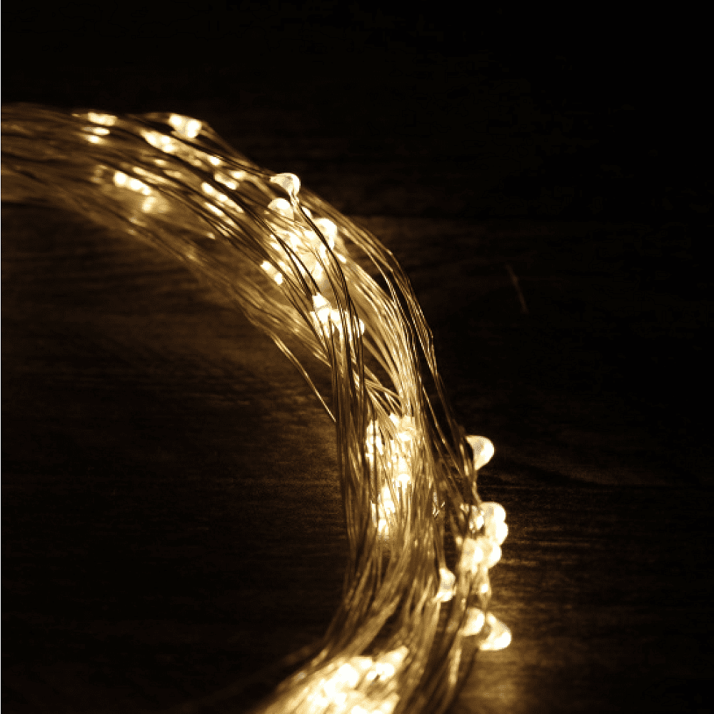 Гирлянда электрическая LED "Нить. Хвост Роса", 2 м, тепло-белый - 4