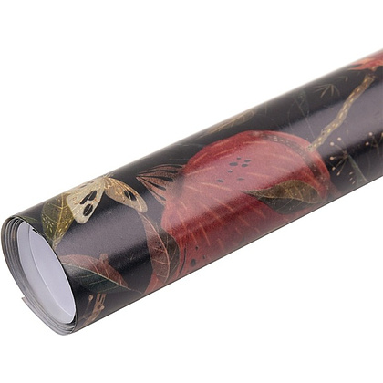 Бумага декоративная в рулоне "Flora. Гранат", 1х0,7 м - 4