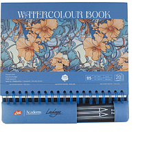 Скетчбук для акварели "Ладога", 17,5х25 см, 20 листов, синий