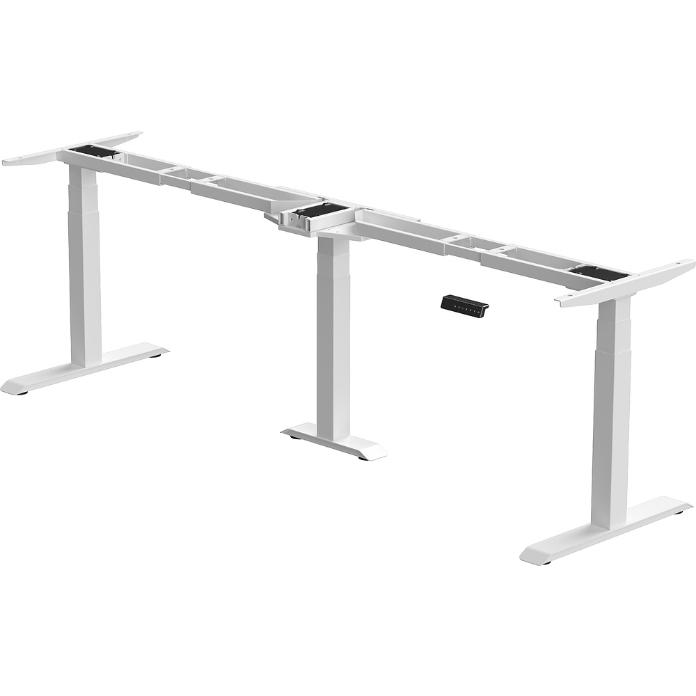 Каркас стола с электроприводом трехмоторный AOKE, Well Desk Wing Pro, белый (AK3YJYT-TYZF3-90/120/180 WH) - 4