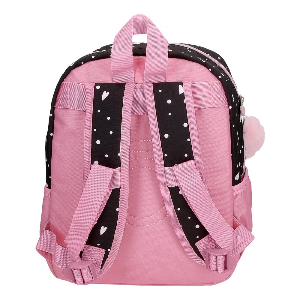 Рюкзак школьный Enso "Love vibes" M, черный, розовый - 4