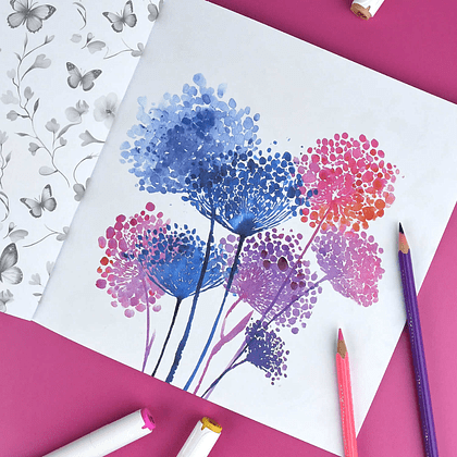 Раскраска "Творческая раскраска. Цветы" - 4