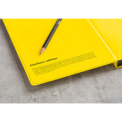 Блокнот "Leuchtturm1917. Bauhaus Edition", А5, 125 листов, точка, лимонный - 3