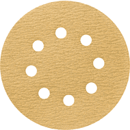 Круг шлифовальный абразивный Krugo Master, 8 отверстий, d125, p.400, 10 штук